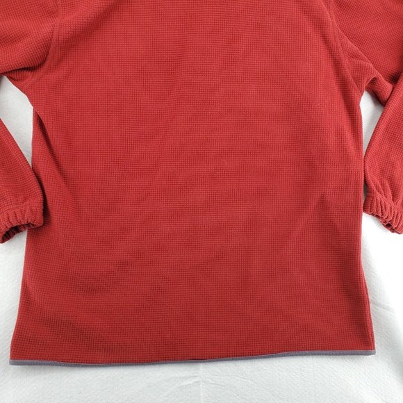 IZOD Sweatshirt Men's Mock Neck Long Sleeve Waffle Knit 1/4 Zip Pullover Brown X - Picture 10 of 12